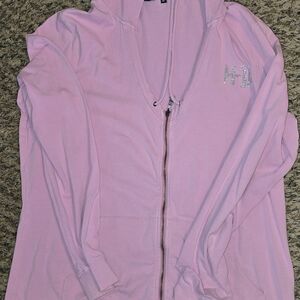 Harley-Davidson Pink Hoodie with Logo Print